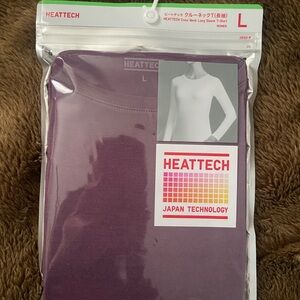 Uniqlo HEATTECH Long Sleeve in Purple